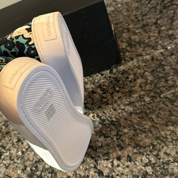 Coach Cameron Aqua Blue Multi canvas NIB 10M - Picture 6 of 11